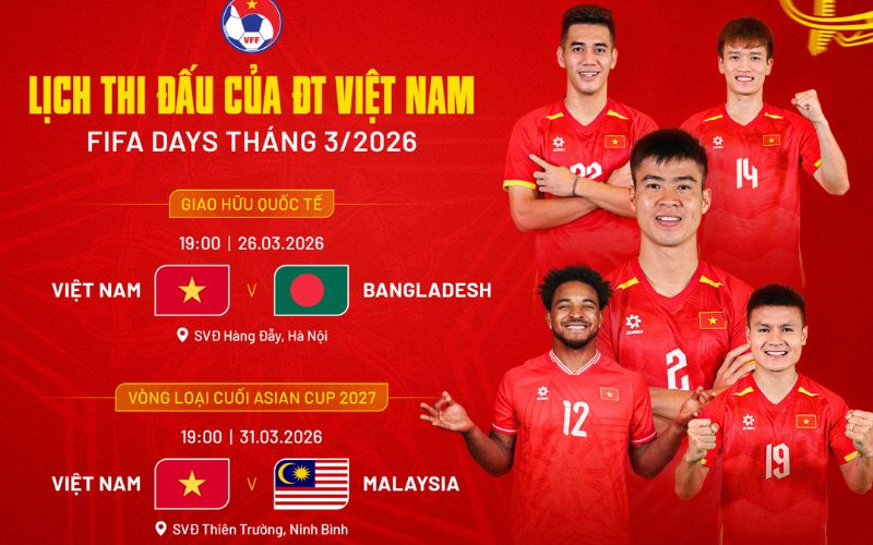 cập nhật lịch bóng đá các giải